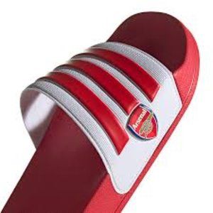 New ADIDAS ADILETTE SHOWER ARSENAL SANDALS, sz 8